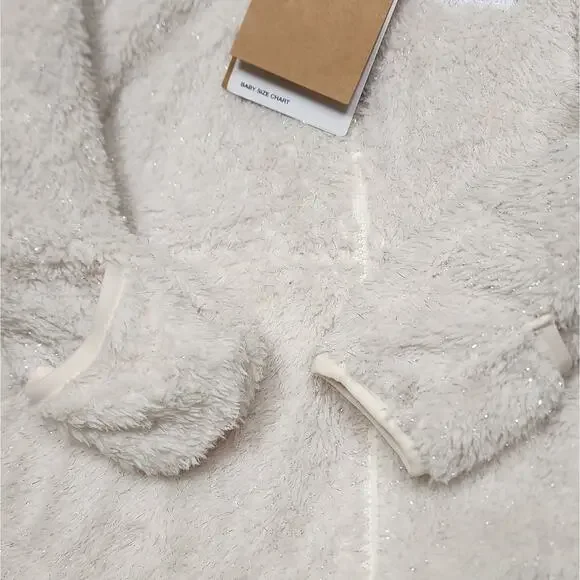 NWT The North Face Baby Campshire One Piece: White Dune/Sparkle